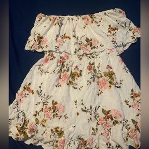 American Eagle strapless floral romper